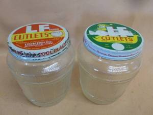 lot 375 image: Vintage Glass Herring Jars