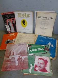 lot 439 image: Vintage Sheet Music