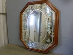 lot 443 image: Oak Framed Mirror
