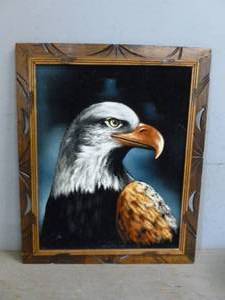 lot 470 image: Vintage Black Velvet Painting