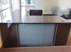 WOW MSRP $6000 Ultra Quality Teknion Expansion Series Executive L Shape Right Return Workstation W2 Drawer File Cabinet, 3 Drawer Filing Cabinet &amp Corner Storage Cabinet - Also W2 Drawer Lateral Filing Cabinet Excellent Condition Keys Included