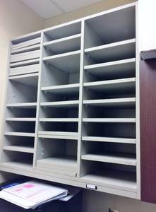 MSRP $1100 Ultra Quality Teknion Expansion Series Pigeonhole Wall Open Cabinet Mail Slot - Excellent Condition&nbsp
