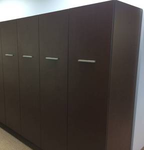 WOW MSRP $2400 Each THIS IS For 1 x 2&nbspUltra Quality Teknion Expansion Series 2 Door Wardrobes Storage Lockers&nbsp30wX24d X72h - Fantastic Condition