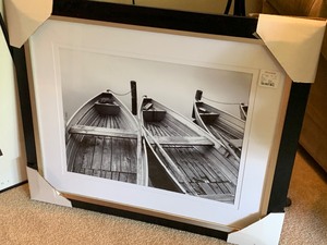 lot 52 image: Two Black and White Framed Prints