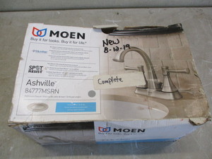 New Moen faucet