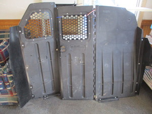 Quick Flex Cargo Van Divider with door and Keys