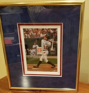 lot 47 image: Chipper Jones Autographed Framed Photograph