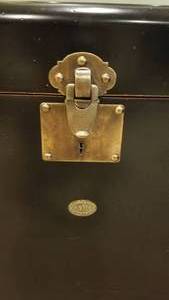 lot 8 image: AM Black Trunk Side Table (a)