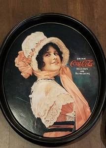 lot 112 image: Pair of Fun Coca Cola Promotional Trays