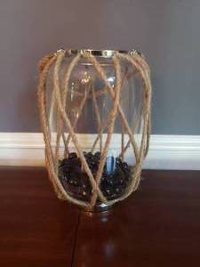 lot 93 image: Unique Rope Vase