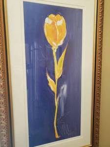 lot 81 image: Framed Blue Tulip