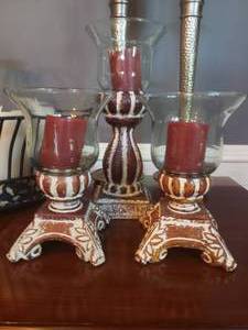 lot 106 image: Collection of Candles & Candle Holders