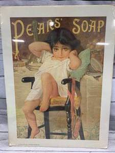 lot 42 image: 1975 Pear Soap Art from 1880 Print 18 x 24