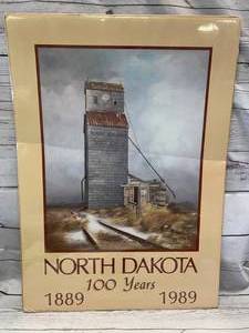 lot 45 image: Pearcy Elevator ND Centennial Artwork 20 x 28