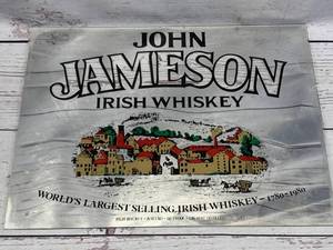 lot 56 image: Vintage Jameson Irish Whiskey Mirror 9 x 12