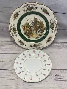 lot 81 image: Noritake Rosalie #3052 Salad Plate & Ascof Plate