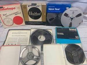 lot 82 image: Lot of 8 Reel Magnetic Tape