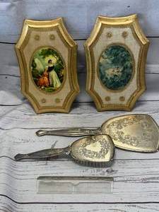 lot 102 image: Very Old Beauty Set & Hand Made Italian Art