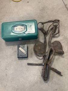 lot 127 image: Victor Tackle Box, Horse Blinder & Bank