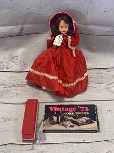 lot 128 image: Vtg. Storybook Little Red Riding Hood, Cork Puller, Harmonica