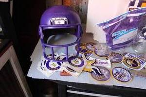 lot 154 image: Large Lot of MN Vikings Memorabilia