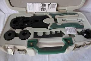 lot 55 image: MasterForce Pex Multi Head Crimp Tool Kit