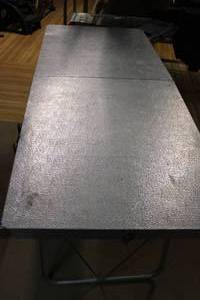 lot 209 image: Vintage Aluminum Folding Camping Table
