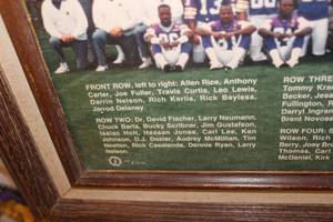 lot 138 image: 1989 MN Vikings Framed Team Photo