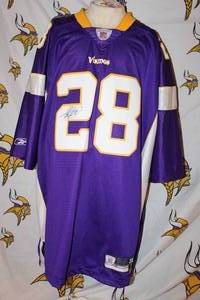 lot 148 image: NFL Vikings Signed Peterson Jersey