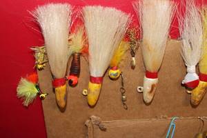 lot 210 image: Vintage Fishing Jigs, Spinners, Trolling Weights