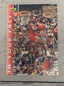 Michael Jordan 1992 Upper Deck #453 In your face mint