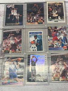 Lot of 9 Vintage Shaquille Shaq ONeal Cards