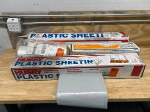Lot of various Plastic wrapsheeting