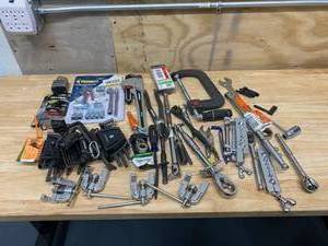 Lot of various tools and gadgets
