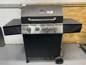 DYNA-GLO 4-Burner Propane Gas Grill in Black