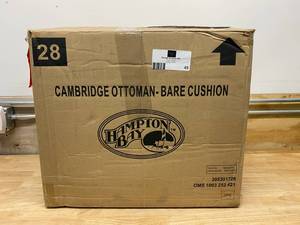 HAMPTON BAY Cambridge Ottoman Bare Cushion