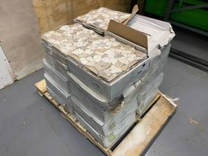 AMERICAN OLEAN Lot of approximately 16 boxes of stone mosaic tile DG86