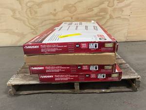 HUSKY Lot of Four, 78 in. H x 48 in. W x 24 in. D 5 Shelf Steel Unit