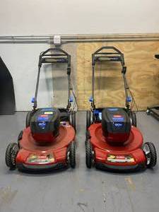 TORO Lot of 2 Recycler 22 in. 60-Volt Lithium-Ion Cordless Battery Walk Behind Personal Pace Mower