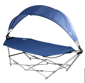 EQUIP Framed Hammock with Shade (BLUE)