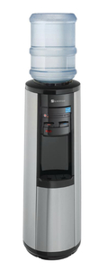 GLACIER BAY 3 Gal. or 5 Gal. Hot, Room and Cold Water Dispenser in Black and Stainless Steel