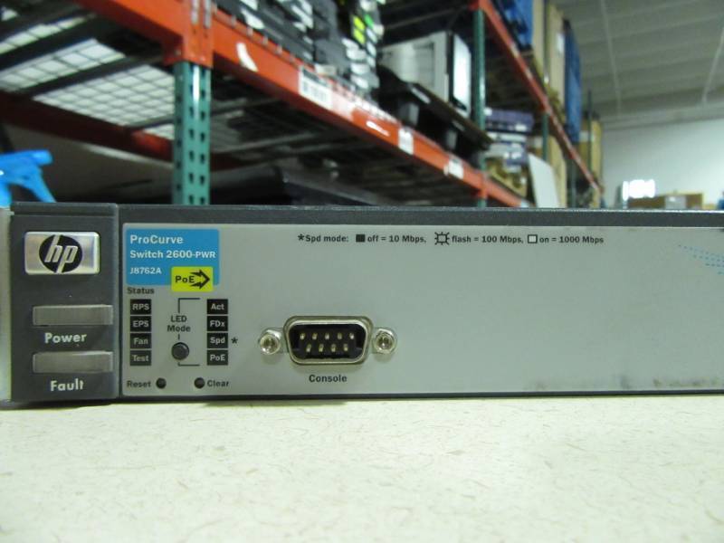 lot 90 image: HP ProCurve 2600-PWR J8762A Switch 8 Port PoE 10100-TX