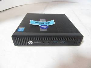 lot 5 image: HP EliteDesk 800 G1 DM&nbspINTEL(R) CORE(TM) I5-4590T CPU  2.00GHZ4GB RAM 500GB HD  &nbspno charger