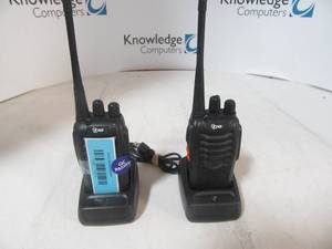lot 45 image: Lot of 2 TID handheld radios with chargers