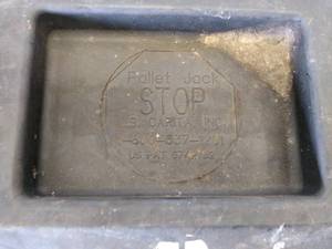 lot 35 image: (2) Pallet Jack Stops...