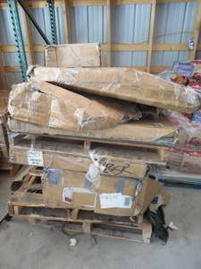 lot 150 image: WHOLESALE PALLET LOT OF BOX FURNITURE