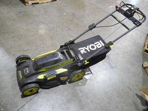 lot 6 image: RYOBI 20 in. 40-Volt 6.0 Ah Lithium-Ion Battery Brushless Cordless Walk Behind Self-Propelled Lawn Mower