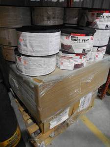 lot 21 image: (52) Owens Corning VentSure 7-in x 240-in Black Plastic Roll Roof Ridge Vent