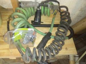 lot 23 image: Semi trailering electrical connections.