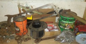 lot 50 image: Misc. tools, hardware.